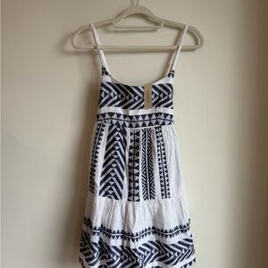 Bobo Aztec Blue and White Sundress Dress